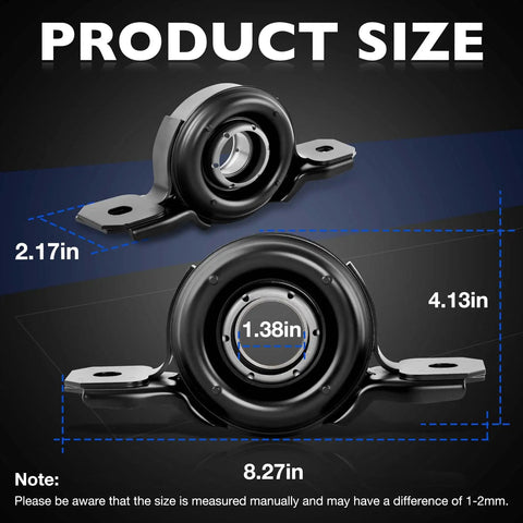 Kia Sorento Driveshaft Center Support Bearing Carrier For 2007 2008 3.3L 3.8L OE Replacement product dimensions and size