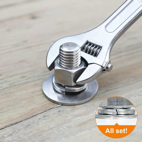 Must-Have 530 Pcs Spring Lock Washer Set With Metric And SAE Sizes M3 To M10 And 1/4 To 3/8 Stainless Steel 304 Lock And Flat Washers installed