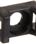 Heavy Duty Pa66 Nylon Cable Tie Mounts That Handle Wire Bundles Like A Boss With Quick Screw Install Fits 0.19 Inch Holes Accepts Up To.2 Wide Straps In Classic Black - individual mount detail.