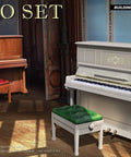 Dope One To Thirty Five Scale Piano Set Plastic Model Kit 35626 with brown and white piano models for dioramas
