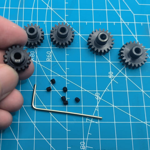 32P 5mm Pinion Gear Set With 13T 14T 15T 16T 17T And Hex Key For Arrma 3S 4S RC Cars Adjustable Gear Ratios Durable Metal Upgrade For Off Road Bashers Including Granite Senton Typhon Kraton Mojave Outcast Fury Quake