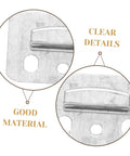 Detailed view of 100 Piece Rugged Stainless Steel Gusset Plates Heavy Duty Wall Panel Clamps with polished edges.