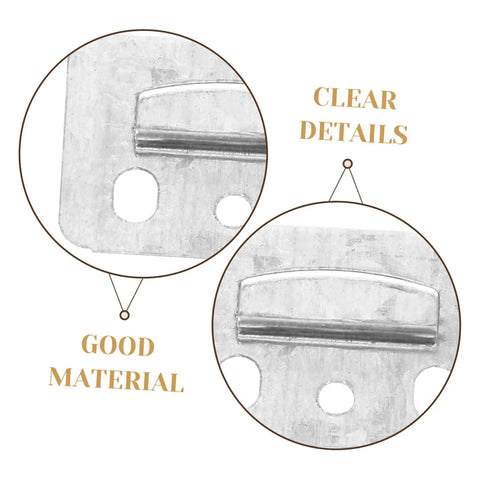 Detailed view of 100 Piece Rugged Stainless Steel Gusset Plates Heavy Duty Wall Panel Clamps with polished edges.