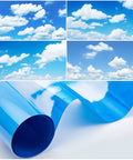 4 Pack Fluorescent Light Covers For Ceiling Panels With Cloud Pattern Backlit Film Material Easy Install Light Filters 4x2 ft