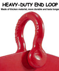 Pallet puller clamp, red, heavy-duty with 5.5-inch jaw opening.