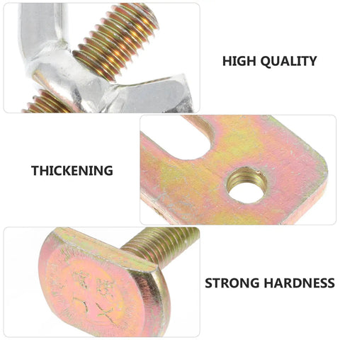 Close-up view of Mini Hold Down Clamp Kit With 80mm Press Plates Aluminum Alloy Workholding Clamps showing fine details.