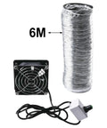 Fume Extractor Fan For Soldering, USB Adjustable Smoke Absorber With 6m Pipe Kit and duct exhaust system visible