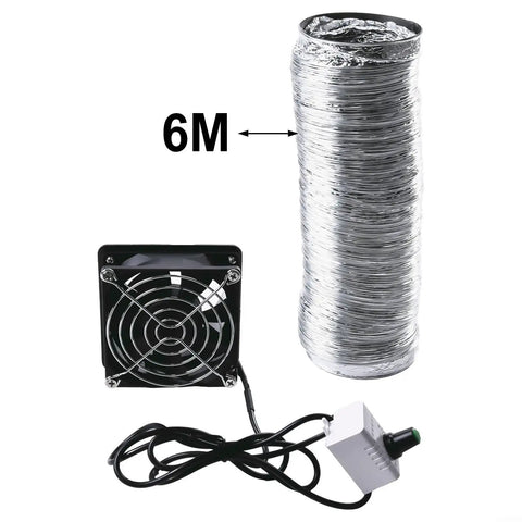 Fume Extractor Fan For Soldering, USB Adjustable Smoke Absorber With 6m Pipe Kit and duct exhaust system visible