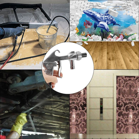 Siphon Feed Sand Blaster Kit For Cabinets And Parts Rust Removal Pro Grade Aluminum Pistol Grip Gun With Nozzle in use
