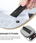 Finderscope Dovetail Mount Plate for Telescopes on digital scale next to grey fabric, showing lightweight and portability.