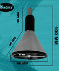 Dead Nuts Accurate Bell Punch Center Tool For Lightning Fast Round Bar Layout nailing exact marks on hardened steel rods, 100 mm size.