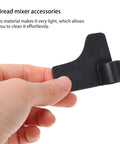 Hand holding Bread Maker Mixing Blades 2 Pack Metal Stirring Tools Replacement Parts For Bread Machines