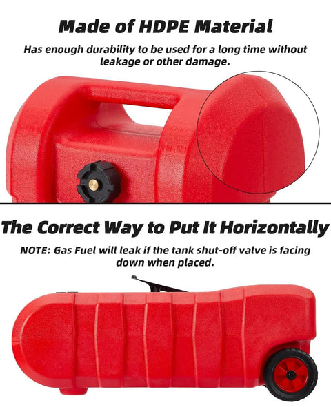 Rugged 15 Gallon Gas Caddy With Manual Fuel Transfer Pump And 10 Ft Hose. Industrial Grade Hpe Build For Leak Proof Heavy Duty Portable Gas Storage, Perfect For Trucks And Emergency Prep
