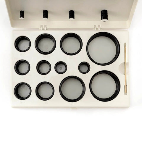 Heavy Duty Pro Grade Hydraulic O Ring Seal Kit 212 Pieces with Buna N 90A NBR O Rings displayed in open box