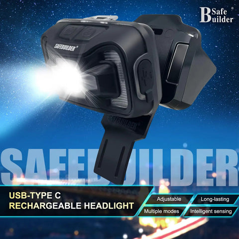 Built In Headlamp For CR06 And CR08 Hard Hats Hands Free Safety Helmet Light Rechargeable LED Work Lamp