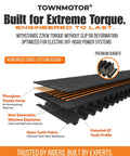 GT4 Power Grip Drive Belt 16mm Width For Sur Ron Light Bee Segway X260 X160 And Talaria XXX Torque Packed showing layer design