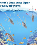 4 Oz Lead Sinker Set, 5 Pcs Long Tail Fishing Weights for Surf Casting and Catfish, underwater view