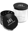 Herb Grinder Containers Multipurpose All In One Durable Metal Spice Mill with Stash Jar for Grab and Go Airtight Sealable Containers