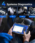 User holding AD600S OBD2 Scanner Pro Grade Android 11 Diagnostic Tool for Engine ABS SRS Transmission 9 Reset Services