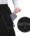 Women's Lightweight Waterproof Rain Pants With Mesh Lining For Breathability Fully Sealed Seams Windproof Outdoor Hiking detail