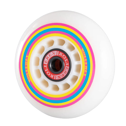 Colorful Boardwalk Inline Skate Wheel 72mm 85A Polyurethane Eight Pack For Indoor And Outdoor Use, Smooth Ride, Durable Grip