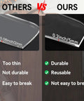 Comparison of acrylic thickness for Slick Acrylic Router Templates For Custom Charcuterie Boards highlighting durability.