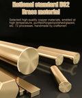 H62 brass rods and bars in various shapes for industrial use
