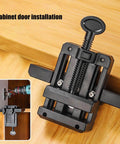 Must Have Cabinet Door Installation Jig Kit For Precise Alignment With Adjustable Punches Locators And Drill Templates