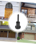 Versatile Sliding Barn Door Track Connectors And Spacers Kit with a screw and stopper shown against residential and commercial doors.