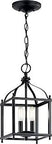 Larkin 2 Light Pendant Light Fixture For Kitchen Island In Black Finish With Modern Transitional Vibe And Clean Linear Design
