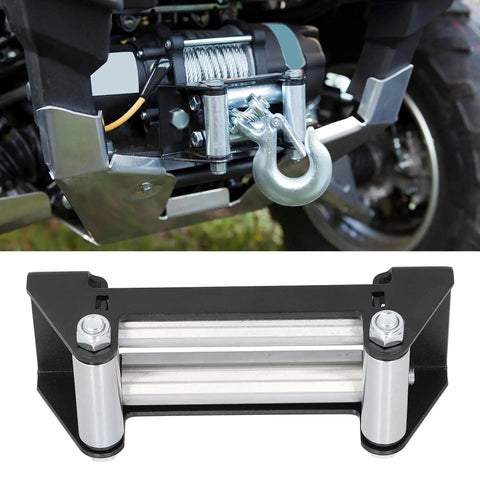 Heavy Duty Winch Roller Fairlead For ATV UTV And Truck Mount Built Tough Metal Cable Guide Roller Reduces Friction For Smoother Winding Extends Winch Line Life And Recovery Performance, 6.5 in metal fairlead