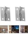 Eight Piece 1.5 Inch 304 Stainless Steel Butt Hinges For Jewelry Boxes Small Cabinets Square Doors And Drawers Silver Finish