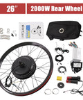 72V 2000W Rear Wheel Motor Electric Bike Kit With Multifunction Display For Easy Electric Bicycle Conversion, All-In-One Upgrade