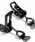 Beefy 300 Lb Heavy Duty Toggle Clamp Set With Quick Release Pull Latch for doors and cabinets, black iron metal construction