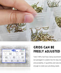 Heavy Duty Spring Hose Clamps Kit 310 Pieces assorted in an adjustable plastic box for organized storage.