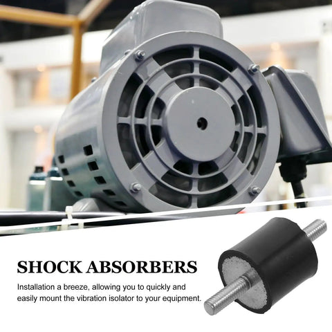 4 Pack Rubber Isolator Mounts For Fitness Equipment, Vibration Dampening Shock Absorbers With M6x18 Galvanized Steel Studs, Easy Install, Quiet Operation, Durable Anti Vibration Mounts For Home Gym Machines on gym motor