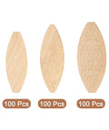 300Pcs Wood Joiner Biscuits Set For Carpentry And DIY Projects, beech wood, three sizes, perfect for woodworking