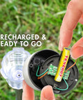 Inserting Rechargeable NiMH AAA Battery 600mAh For Outdoor Solar Lights 12 Pack No Leak Design UL Certified into garden light