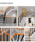 Rock Hard Workhorse Deck Railing Features Expandable Design From 60 To 140 Cm Cut From Dense Timber And Wrought Iron Stakes Super Load Tolerance Guard Post Deck Balcony Step Protection Anti Slide Texture Weather Beater Finish used as stairs handrail indoors.