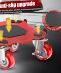 Kavlium Heavy Duty Furniture Dollies With 5-Wheel Movers, reinforced carbon steel dollies with anti-slip upgrade for secure transport.