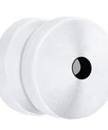 Heavy Duty Self Adhesive Mounting Tape Rolls With Rock Solid Industrial Strength Sticky Back Strips and Reusable Double Sided Loop Fastener, two rolls.