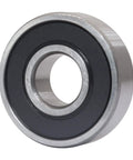 Close-up of 4 Pack 6000-2RS Double Rubber Seal Bearings 10x26x8mm with Chrome Steel Core, showing pre-greased and shielded design
