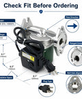 Badgeass Heavy Duty Hot Water Circulator Pump Compatible With 008 Sf6 Models For Hydronic Heating Systems Stainless Steel 115 Volt Replacement with flanged connection and compact dimensions.
