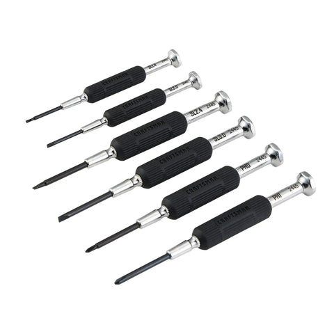 6 Piece Precision Screwdriver Set With Mini Screwdrivers For Watch Jewelry Eyeglasses And Computer Repair, Comfort Cushion Grip