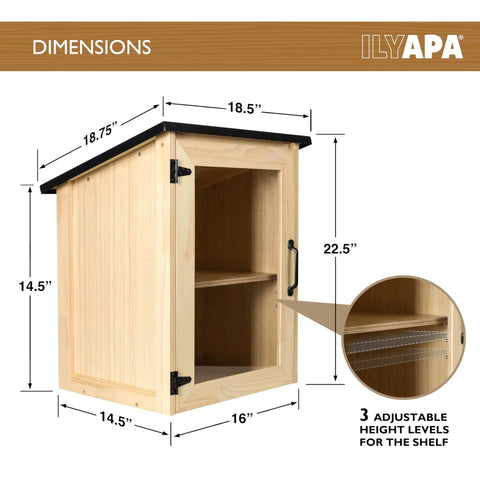 Outdoor Library Box For Book Exchange Rustic Wood Cabinet Sized 16x14x22 Inches Perfect For Front Yard Park Or School Shared Reading Easy Post Mount Weather Resistant Community Reading Kit To Share Books And Arts, product dimensions and adjustable shelves