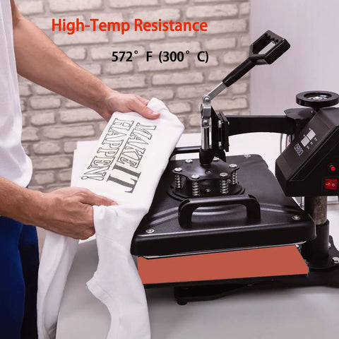Silicone Heat Press Mat 24x16 Inch Double Sided Fireproof And Heat Resistant Up To 572F Washable Pad for Vinyl HTV under press