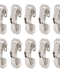 10 Pack No Drill Bridge Shaped Cabinet Hinges For 3 Inch Doors Easy Install Cupboard Hinges For Kitchen Cabinets Closets Bookcases