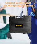Heavy Duty Ninety Five Piece Tool Kit With Cordless Power Drill And Slick Portable Case For DIY Home Repair Auto Service No Sweat Handyman Projects And Weekend Fix Ups in a compact carrying case.
