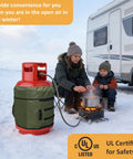 Propane Tank Heater Blanket With Digital Temperature Control And 24 Hour Timer UL Certified Safe Warmer in snow with RV