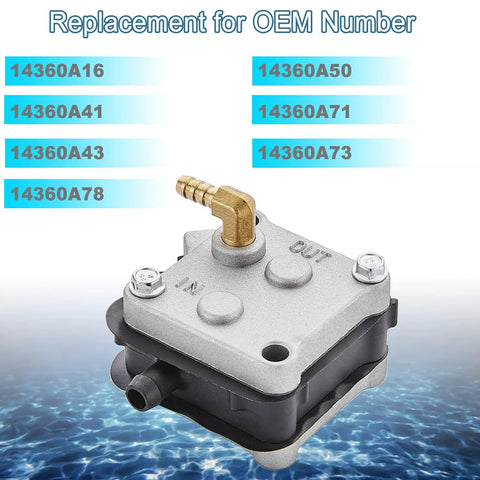 Outboard Fuel Pump Kit For 30-300HP Two-Stroke Marine Engines Replacement Pump 98766-C1 Z789 displayed with OEM numbers